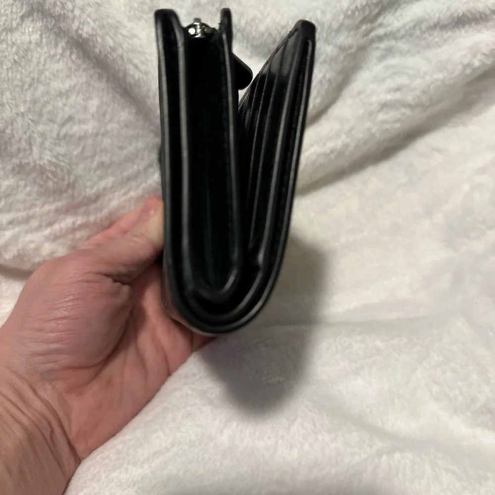 Coach Black Monogram Wallet